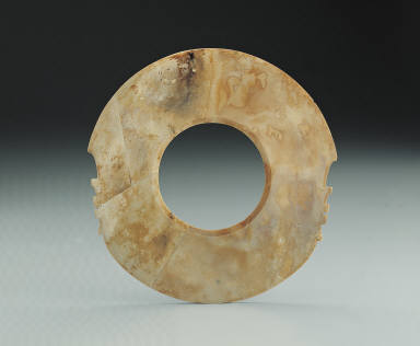 Jade notched bi disk