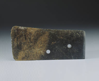 Twin-holed jade knife
