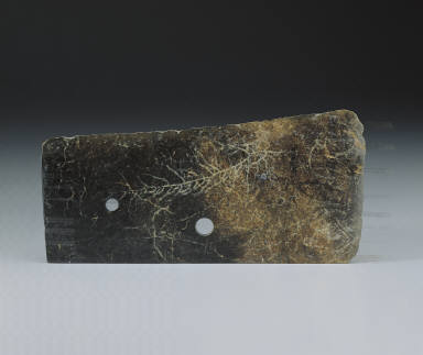 Twin-holed jade knife