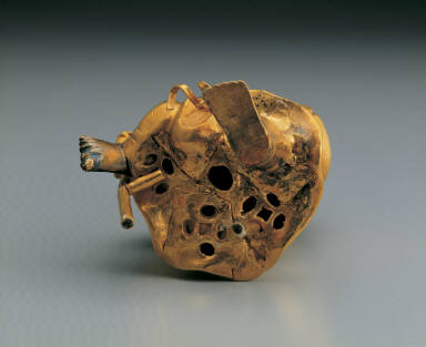 Gold sculpture of The Eight Immortals: Li Tie-guai