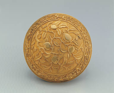 Gold box with dragon decor