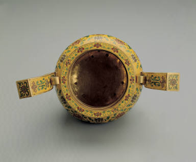 Champleve censer with lotus-spray decoration