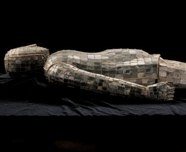 Jade burial suit of Liu Sheng (with 9 body plugs and a gilt-bronze headrest inlaid with jade)