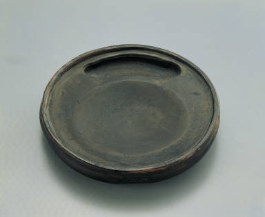 Round inkstone, refined clay