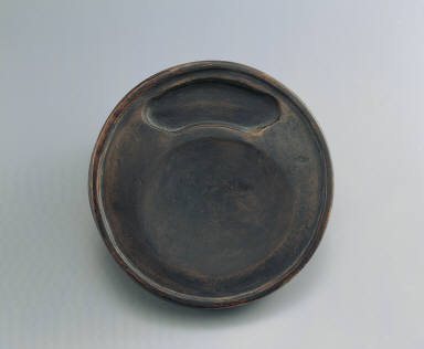 Round inkstone, refined clay