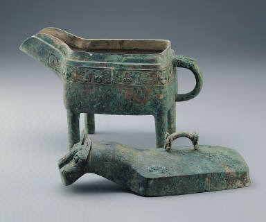 Bronze Yi vessel with Yue Yi inscription