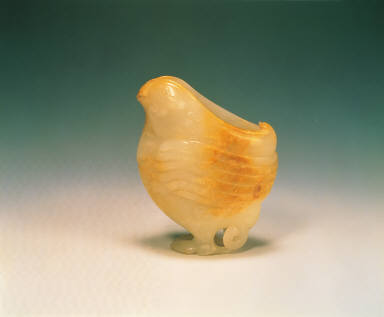 Bird-shaped jade water-holder