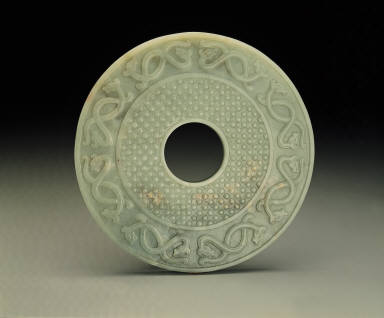 An archaistic jade disc