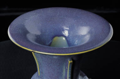 Zun vase in lilac glaze