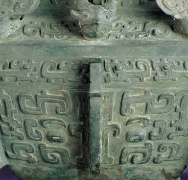 Bronze square Zun vessel with Ya Chou inscription