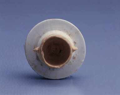 Pitcher with white glaze and dragon spout