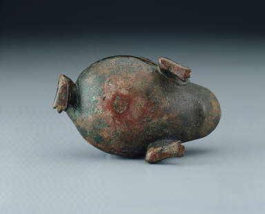 Bronze toad-shaped water dropper