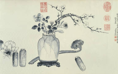 Congratulatory Poem and Painting for the Spring