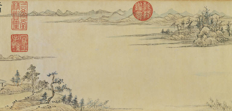 Boating on an Autumn Lake in Moonlight