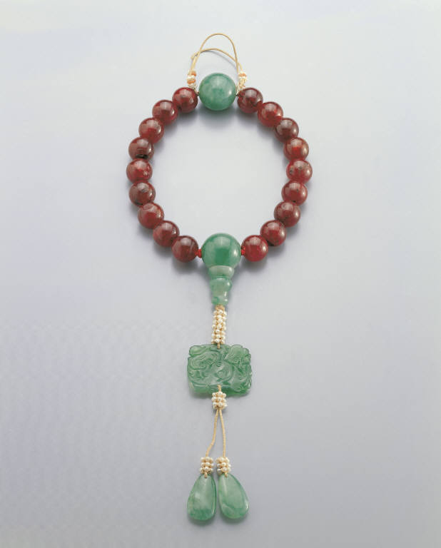 Ruby rosary-bracelet