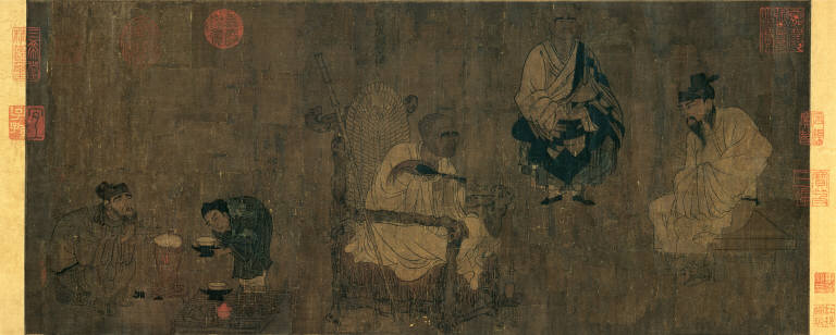 Xiao Yi Trying to Swipe the Lanting Scroll