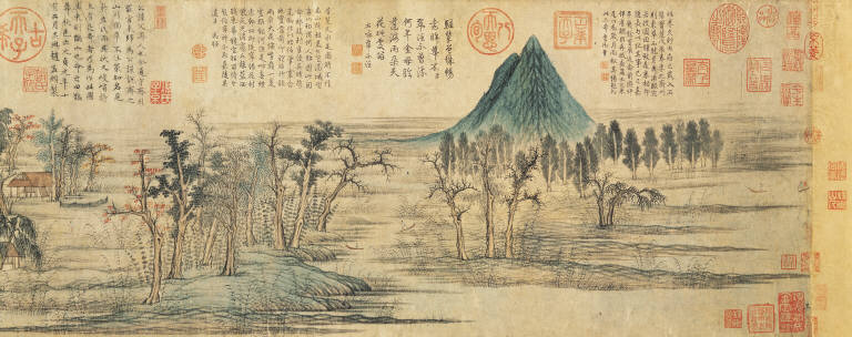 Autumn Colors on the Qiao and Hua Mountains.