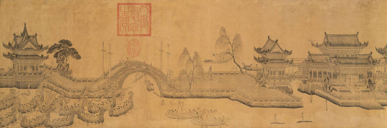 Dragon Boats Racing in the Palace Lake