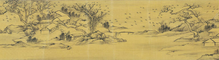 The Ten Ten-thousands (Myriad Crows over a Wintry River)