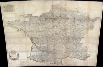 Composite: Carte de la France. / (Cassini, Cesar-Francois, 1714-1784); (Cassini family) / 1790