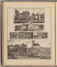 Residence of Hugh Derham, Sec. 33 ... (with) Residence of John Gilman, Sec. 32 ... (both) Rosemount Tp., Dakota Co., Minn. (Published by A.T. Andreas, Lakeside Building, Chicago, 1874. Chas. Shober & Co. Proprietors of Chicago Lith. Co.)