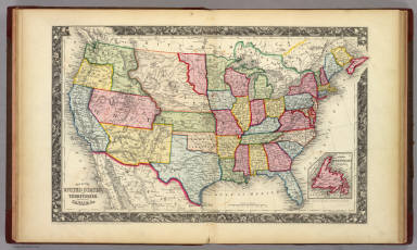 Canada Map 1860