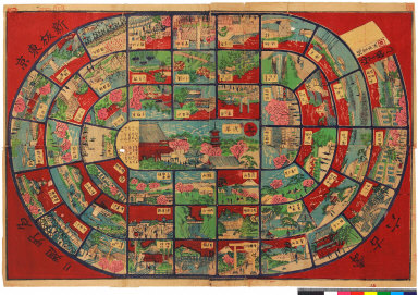 Shinpan Tōkyō meisho meguri sugoroku [graphic].