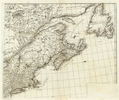 (Canada, Louisiane et Terres Angloises. Northeast section) / Anville, Jean Baptiste Bourguignon d, 1697-1782 / 1755