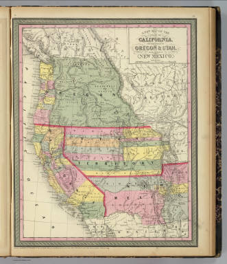 California, Oregon, Utah, New Mexico. / (Mitchell, Samuel Augustus) / 1853