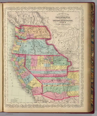 California, Oregon, Washington, Utah, New Mexico. / (Mitchell, Samuel Augustus) / 1859