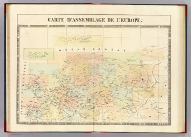 Carte d'assemblage de l'Europe. / Vandermaelen, Philippe, 1795-1869 / 1827