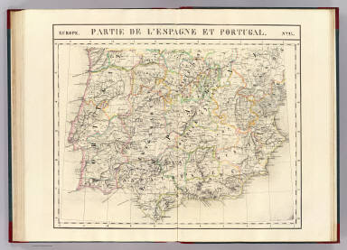 Partie, l'Espagne, Portugal. Europe 24. / Vandermaelen, Philippe, 1795-1869 / 1827