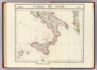 Naples et Sicile. Europe 26. / Vandermaelen, Philippe, 1795-1869 / 1827