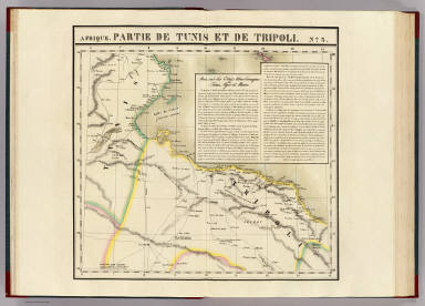 Partie, Tunis et Tripoli. Afrique 3. / Vandermaelen, Philippe, 1795-1869 / 1827