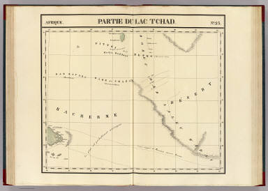 Partie du Lac Tchad. Afrique 23. / Vandermaelen, Philippe, 1795-1869 / 1827