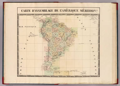Carte d'assemblage, l'Amerique Meridionle. / Vandermaelen, Philippe, 1795-1869 / 1827