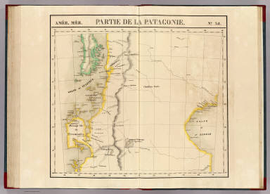 Partie, la Patagonie. Amer. Merid. 38. / Vandermaelen, Philippe, 1795-1869 / 1827
