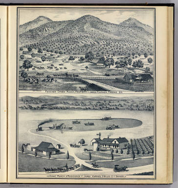 Fancher Crk, Home ranches. / (Thompson, Thos. H.) / 1891