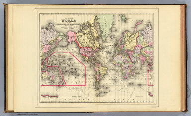 World Mercator proj. / (Mitchell, Samuel Augustus) / 1890