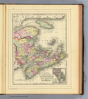 Nova Scotia, New Brunswick, Pr. Edward's Id. / (Mitchell, Samuel Augustus) / 1890