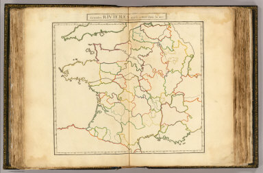 Grandes rivieres (France - outline) / (Dangeau, abbe de, 1643-1723) / 1693