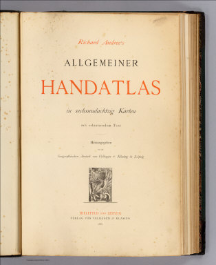 Title Page: Allgemeiner Handatlas. / Andree, Richard / 1881