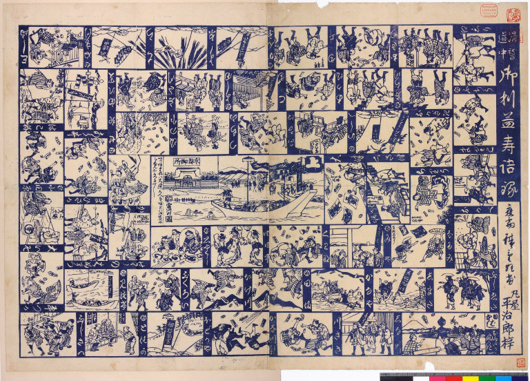 Kokkei dōchū goriyaku sugoroku [graphic]