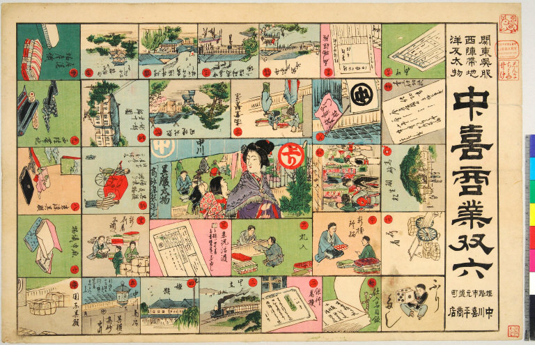 Nakaki shōgyō sugoroku [graphic].