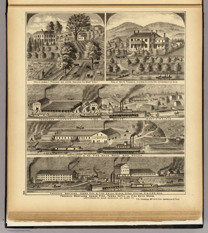 Freeman Brothers ... Works, Jefferson Co., Ohio, Hancock Co., West Va. (with residences of) James L. Freeman (and) Wm. B. Freeman.