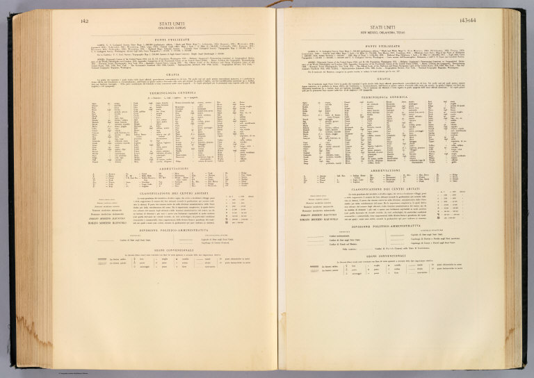 Legend: 142-44. Colo., Kans., N.M., Okla., Tex.
