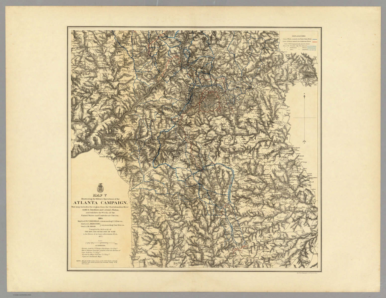 Atlanta Campaign Map