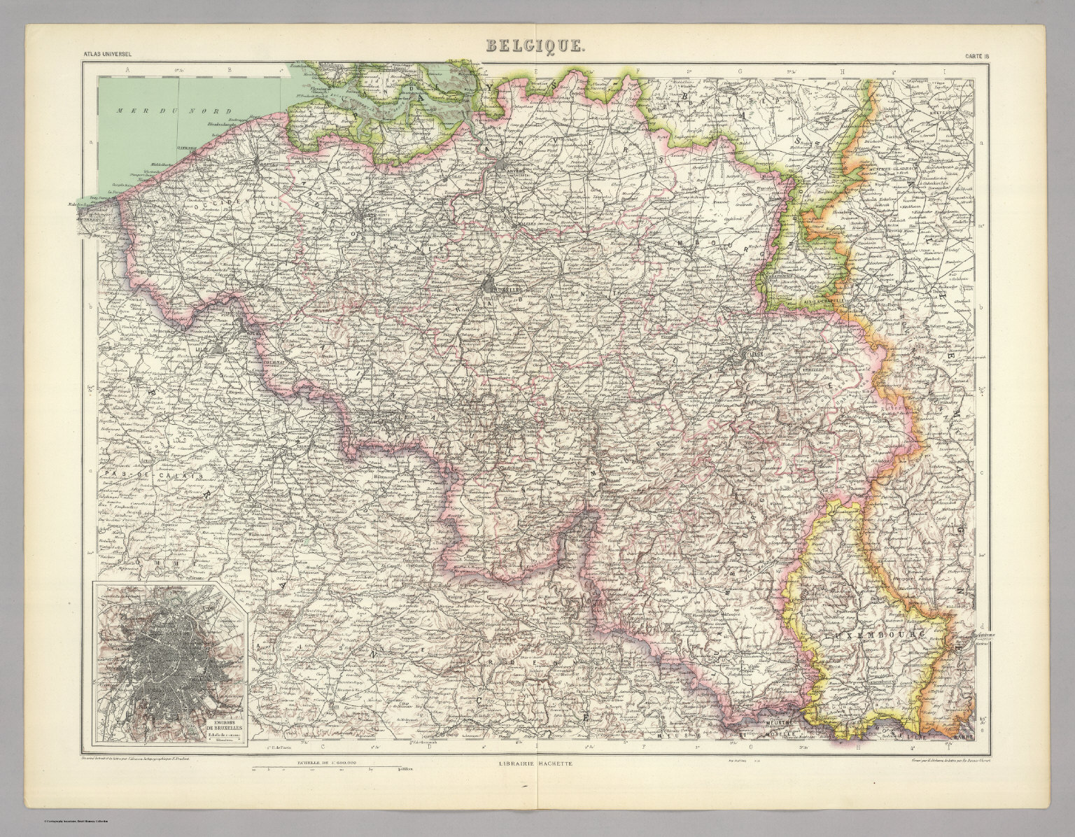 Topographie belgique