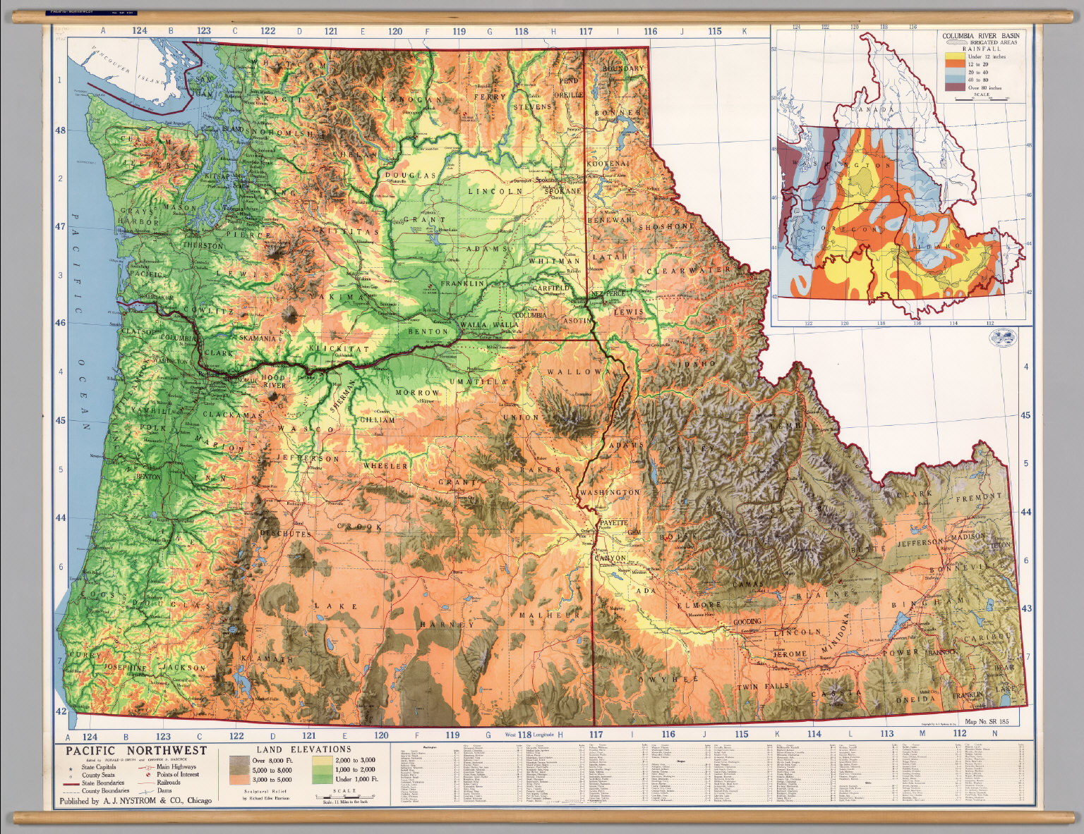 map of the pacific northwest