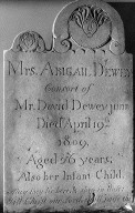 Dewey, Abigail; Dewey, Infant
